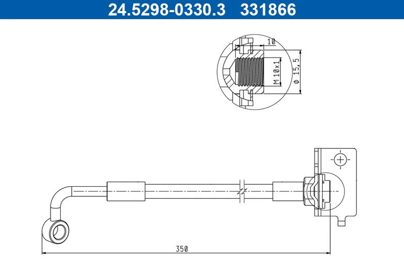Stabdžių žarnelė ATE 24.5298-0330.3