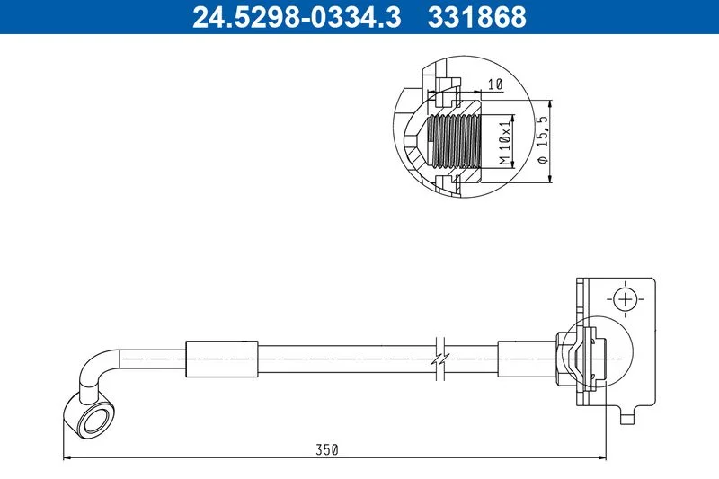 Stabdžių žarnelė ATE 24.5298-0334.3