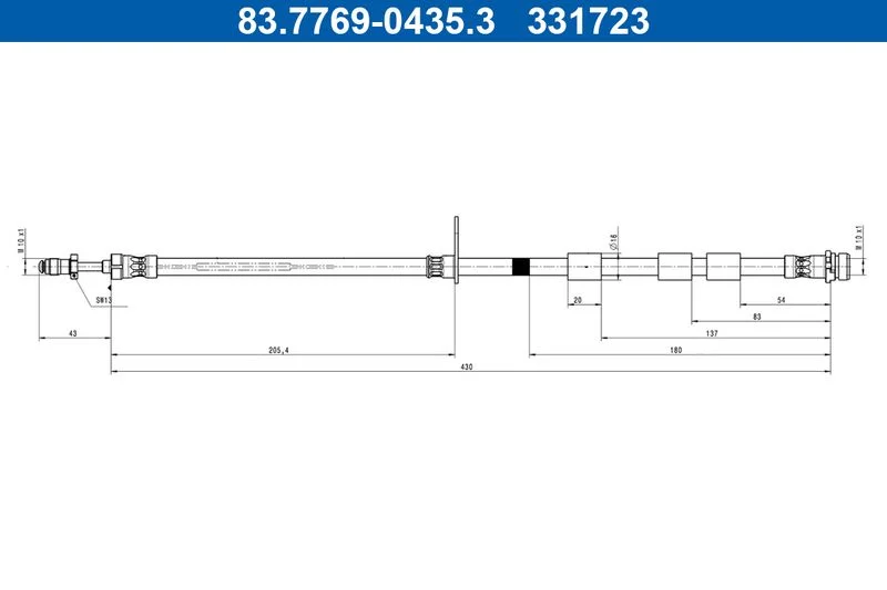 Stabdžių žarnelė ATE 83.7769-0435.3