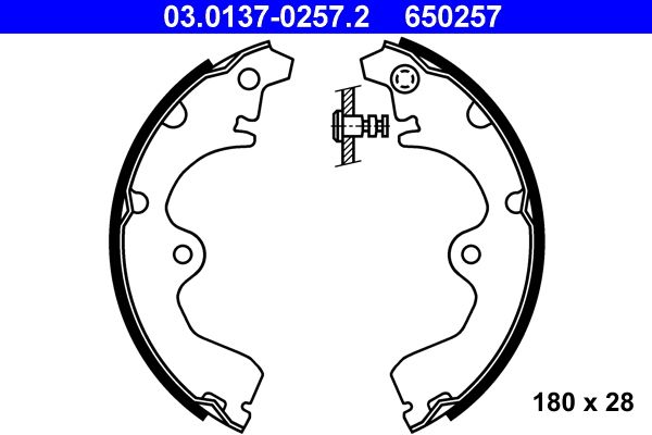 Brake Shoe Set ATE 03.0137-0257.2