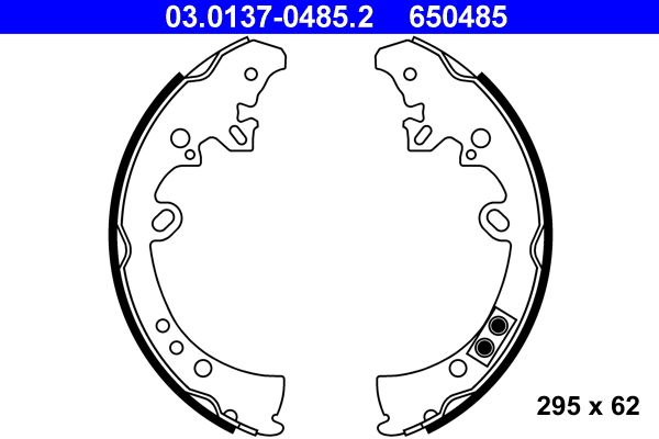 Brake Shoe Set ATE 03.0137-0485.2