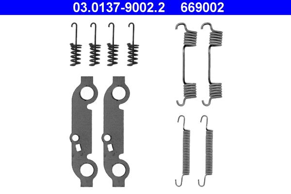 Accessory Kit, parking brake shoes ATE 03.0137-9002.2