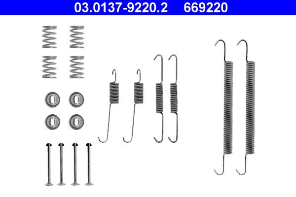 Accessory Kit, brake shoes ATE 03.0137-9220.2