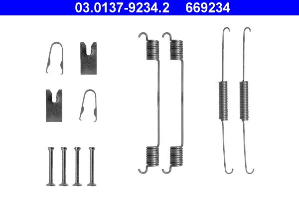 Accessory Kit, brake shoes ATE 03.0137-9234.2
