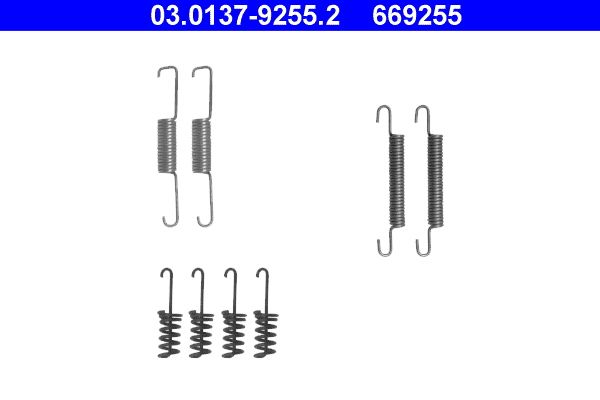 Accessory Kit, parking brake shoes ATE 03.0137-9255.2