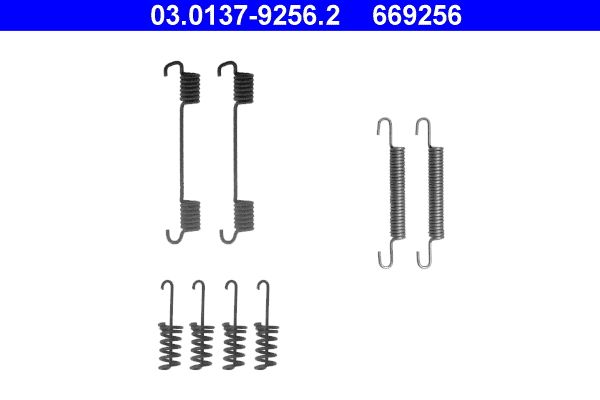 Accessory Kit, parking brake shoes ATE 03.0137-9256.2