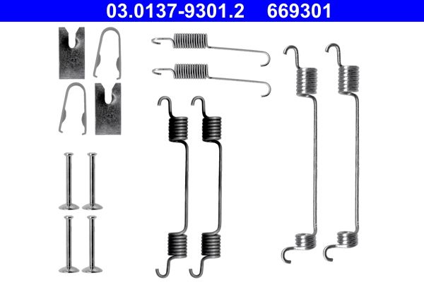 Accessory Kit, brake shoes ATE 03.0137-9301.2