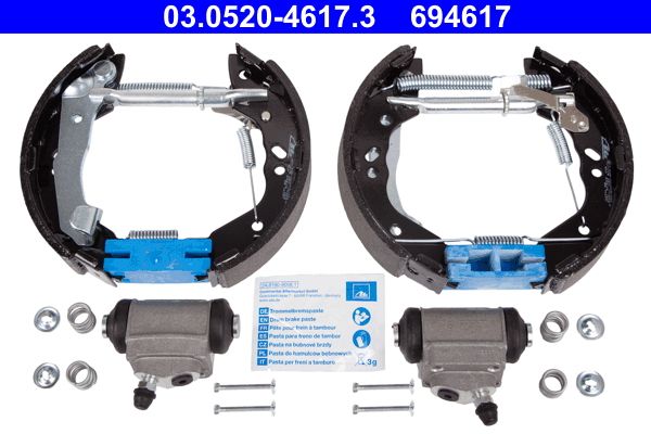 Stabdžių trinkelių komplektas ATE 03.0520-4617.3