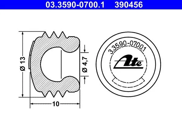 Dangtelis / dangtis ATE 03.3590-0700.1
