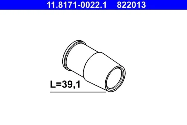 Guide Sleeve, brake caliper ATE 11.8171-0022.1