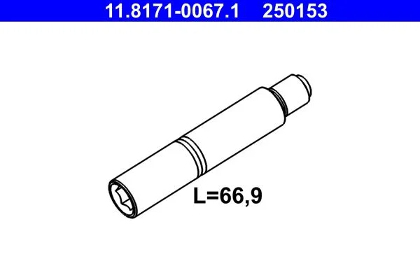 Kreipiantysis varžtas, stabdžių apkaba ATE 11.8171-0067.1