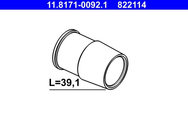 Guide Sleeve, brake caliper ATE 11.8171-0092.1