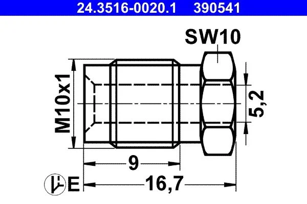 Union Bolt ATE 24.3516-0020.1