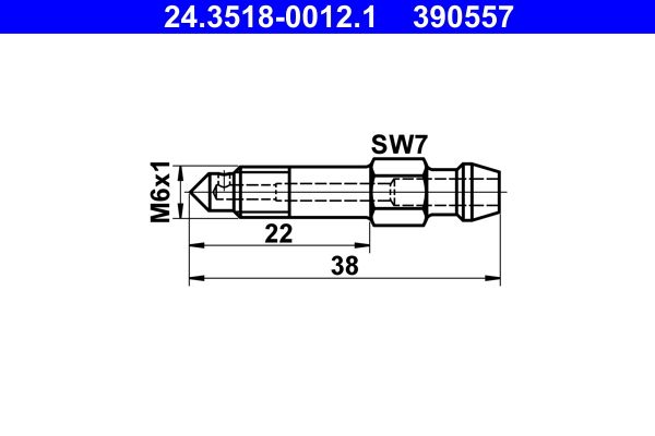 Breather Screw/Valve ATE 24.3518-0012.1