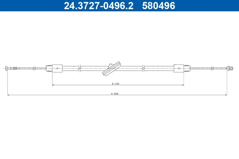 Trosas, stovėjimo stabdys ATE 24.3727-0496.2