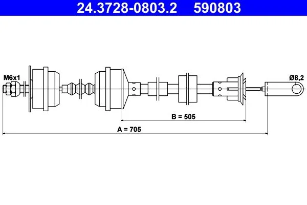 Sankabos trosas ATE 24.3728-0803.2