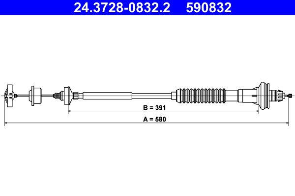 Sankabos trosas ATE 24.3728-0832.2