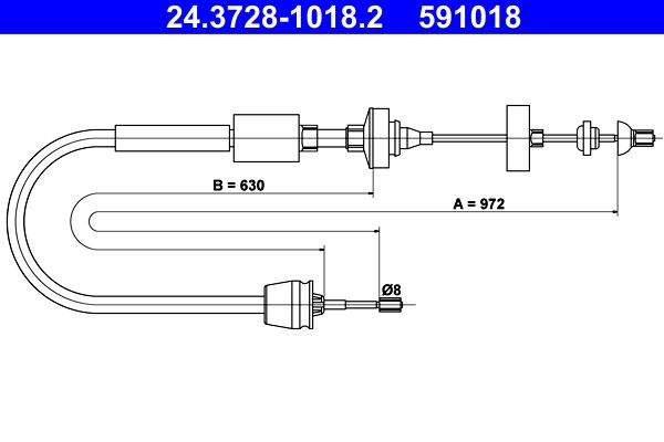 Sankabos trosas ATE 24.3728-1018.2