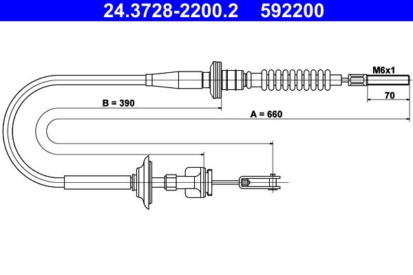 Sankabos trosas ATE 24.3728-2200.2