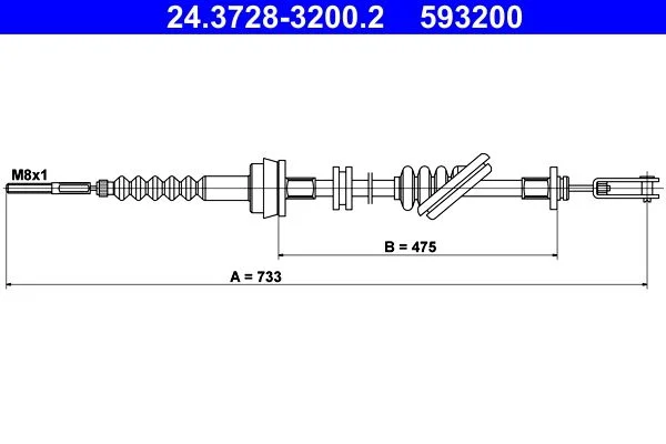 Sankabos trosas ATE 24.3728-3200.2