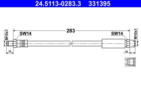 Stabdžių žarnelė ATE 24.5113-0283.3
