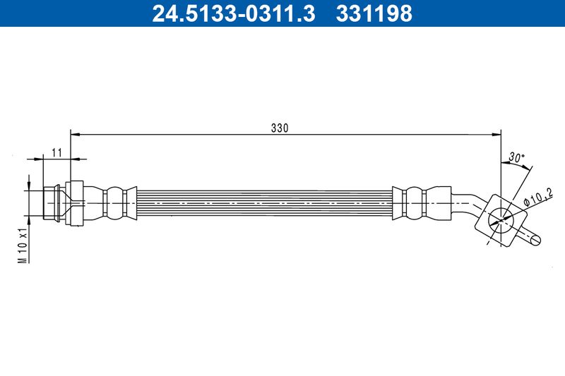 Stabdžių žarnelė ATE 24.5133-0311.3