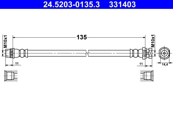 Stabdžių žarnelė ATE 24.5203-0135.3
