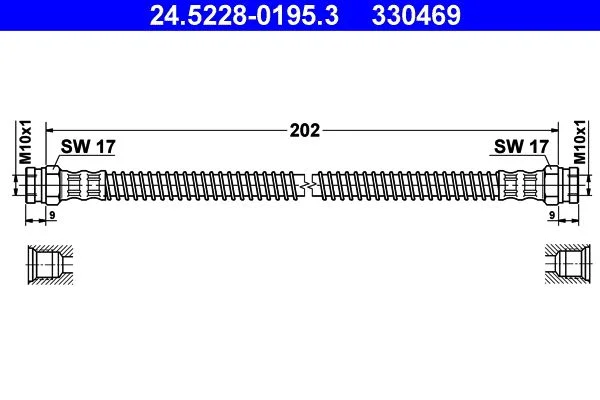 Stabdžių žarnelė ATE 24.5228-0195.3