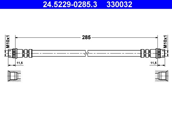 Гальмівний шланг ATE 24.5229-0285.3