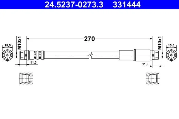 Stabdžių žarnelė ATE 24.5237-0273.3
