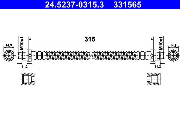Stabdžių žarnelė ATE 24.5237-0315.3