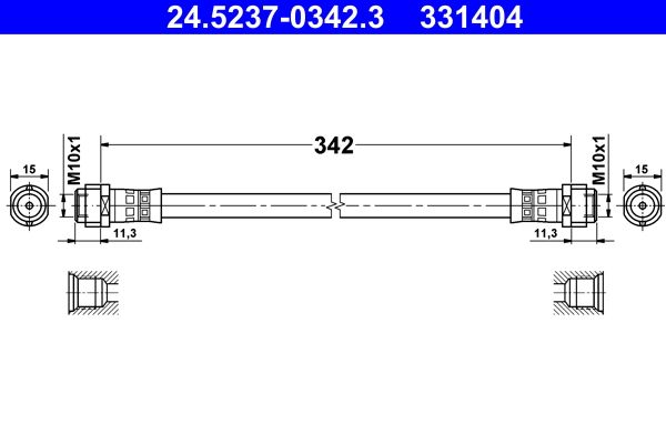 Brake Hose ATE 24.5237-0342.3