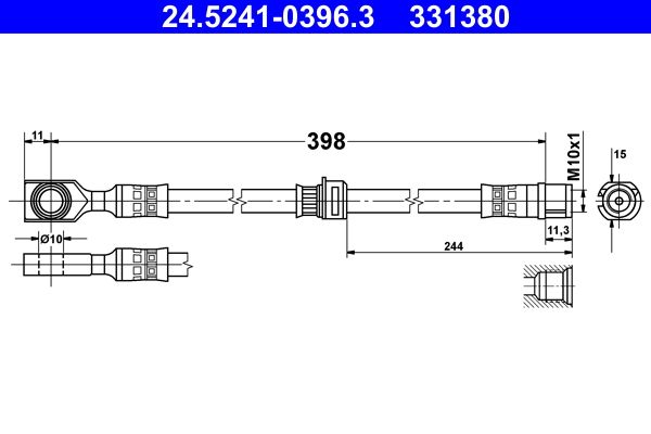 Brake Hose ATE 24.5241-0396.3