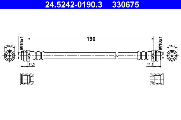 Brake Hose ATE 24.5242-0190.3