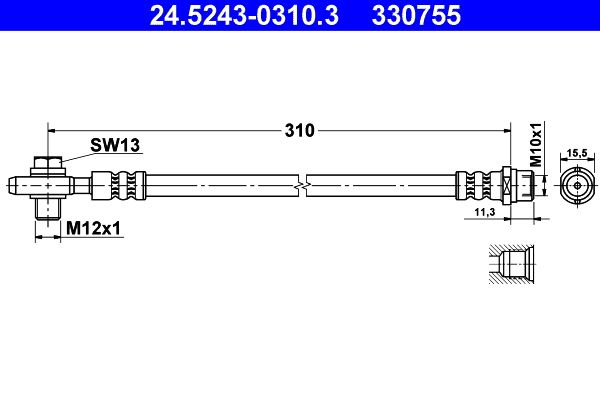 Brake Hose ATE 24.5243-0310.3