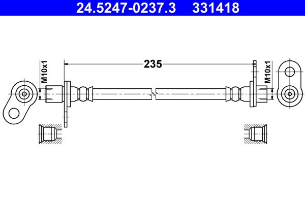 Гальмівний шланг ATE 24.5247-0237.3