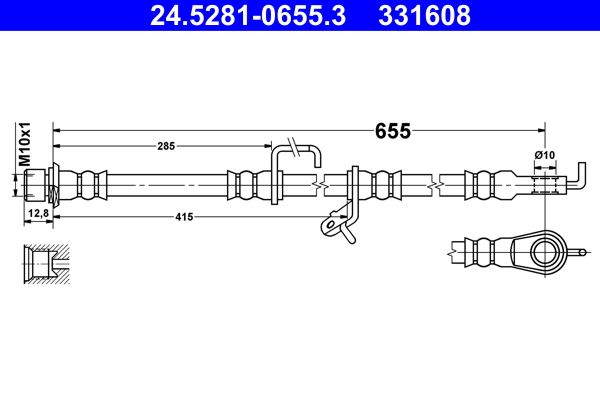 Brake Hose ATE 24.5281-0655.3