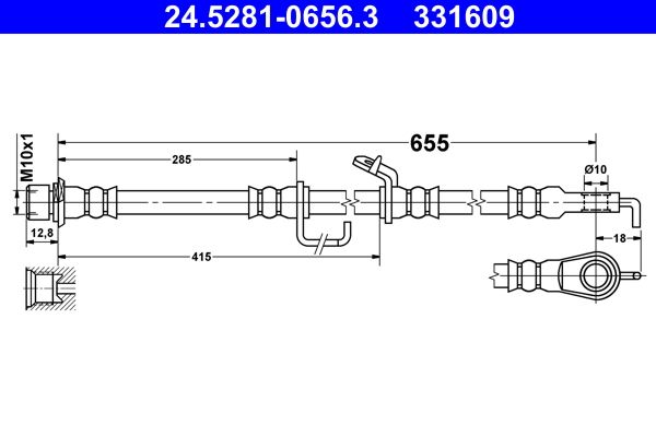 Brake Hose ATE 24.5281-0656.3