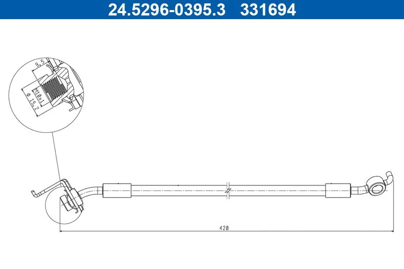 Stabdžių žarnelė ATE 24.5296-0395.3