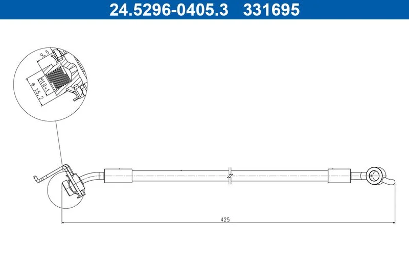 Stabdžių žarnelė ATE 24.5296-0405.3