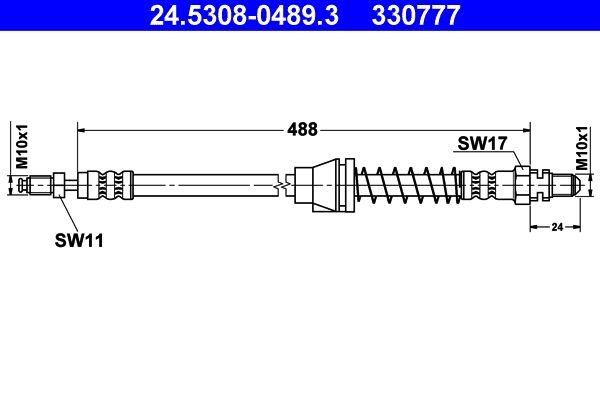 Brake Hose ATE 24.5308-0489.3