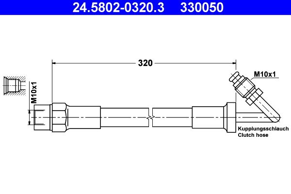 З’єднувальний шланг ATE 24.5802-0320.3