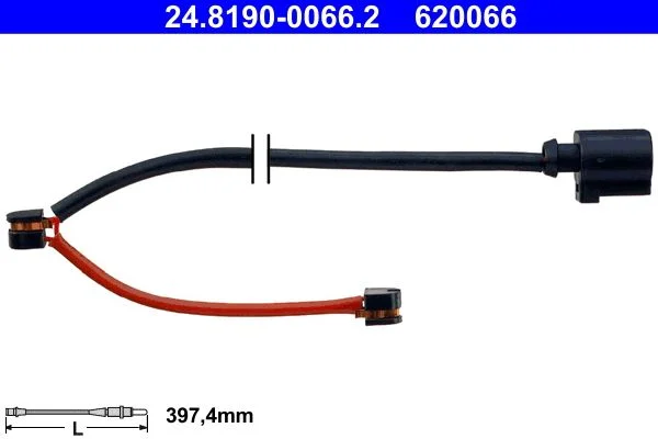 Įspėjimo kontaktas, stabdžių trinkelių susidėvėjimas ATE 24.8190-0066.2