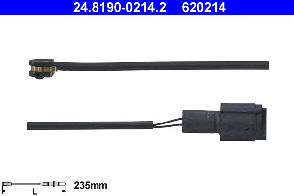 Конт. попер. сигналу, знос гальм. накл. ATE 24.8190-0214.2