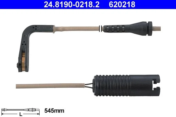 Įspėjimo kontaktas, stabdžių trinkelių susidėvėjimas ATE 24.8190-0218.2
