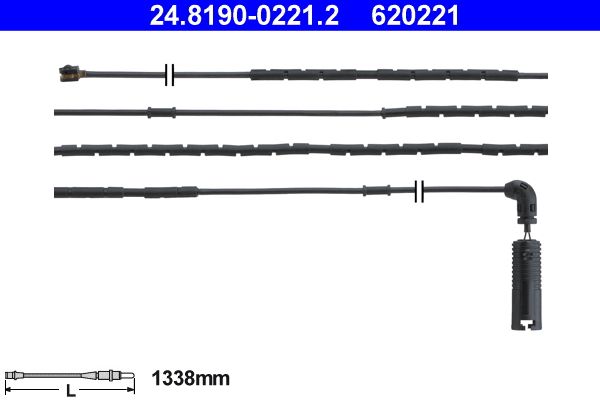 Warning Contact, brake pad wear ATE 24.8190-0221.2