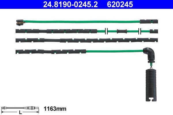 Warning Contact, brake pad wear ATE 24.8190-0245.2