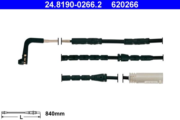 Конт. попер. сигналу, знос гальм. накл. ATE 24.8190-0266.2