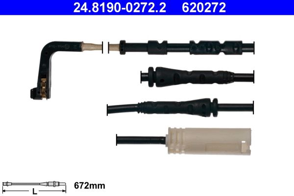 Конт. попер. сигналу, знос гальм. накл. ATE 24.8190-0272.2