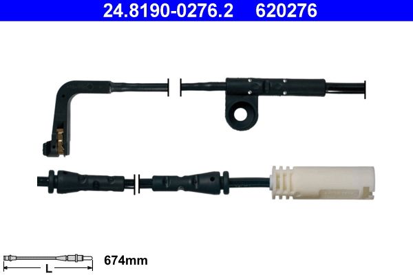 Конт. попер. сигналу, знос гальм. накл. ATE 24.8190-0276.2